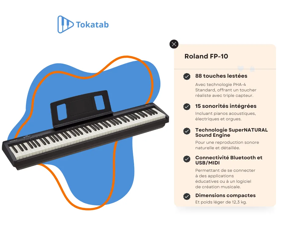 achat piano roland fp10